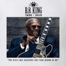B.B. King Blues Bleeding Same Blood Quote Memorial Tribute T Shirt 9710839