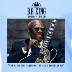 B.B. King Blues Bleeding Same Blood Quote Memorial Ladies T Shirt 9710878