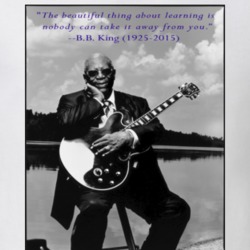 B.B. King Nobody Take Learning Away Quote Memorial Tribute T Shirt 9711672