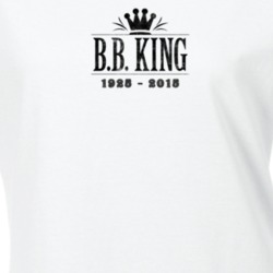 B.B. King of Blues Memorial Tribute Aged Look Ladies T Shirt 9712098