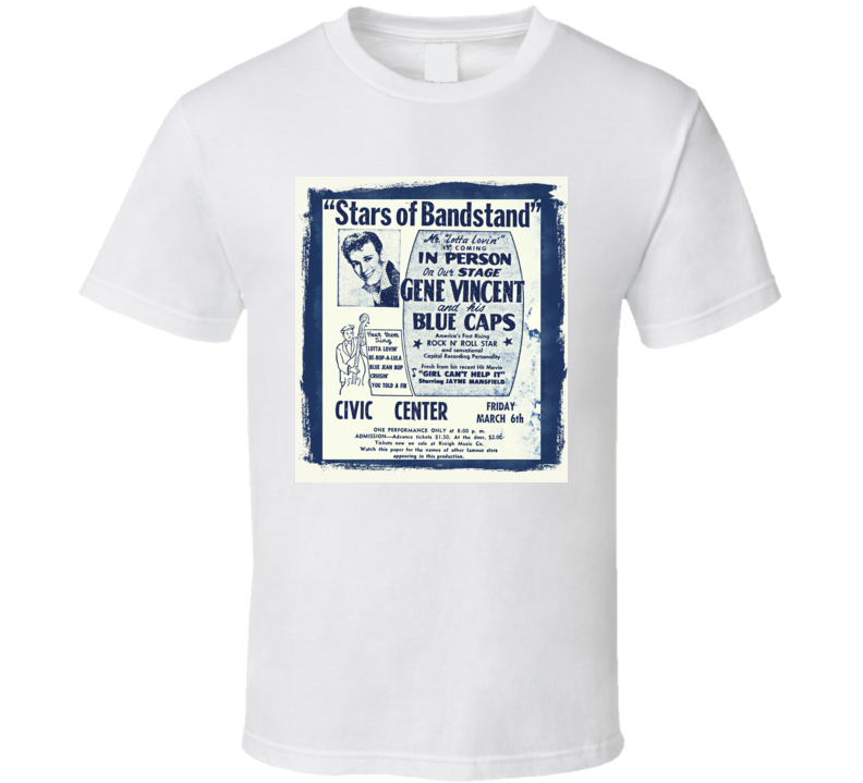 Gene Vincent Be-Bop-A-Lula t shirt Gene Vincent Be-Bop-A-Lula t shirt