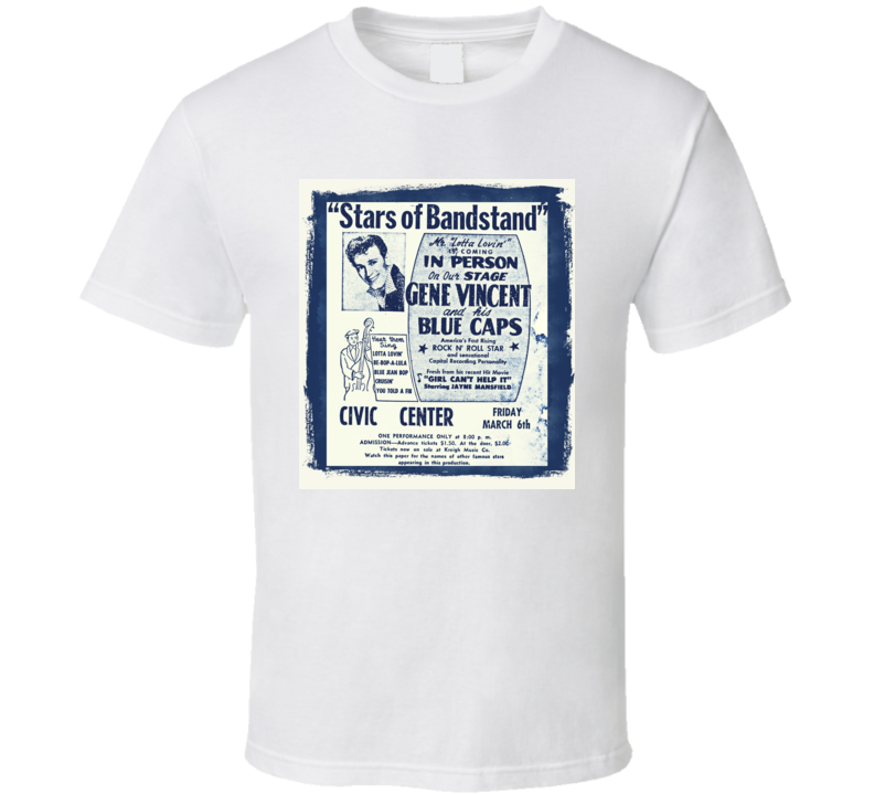 Gene Vincent Be-Bop-A-Lula  t shirt