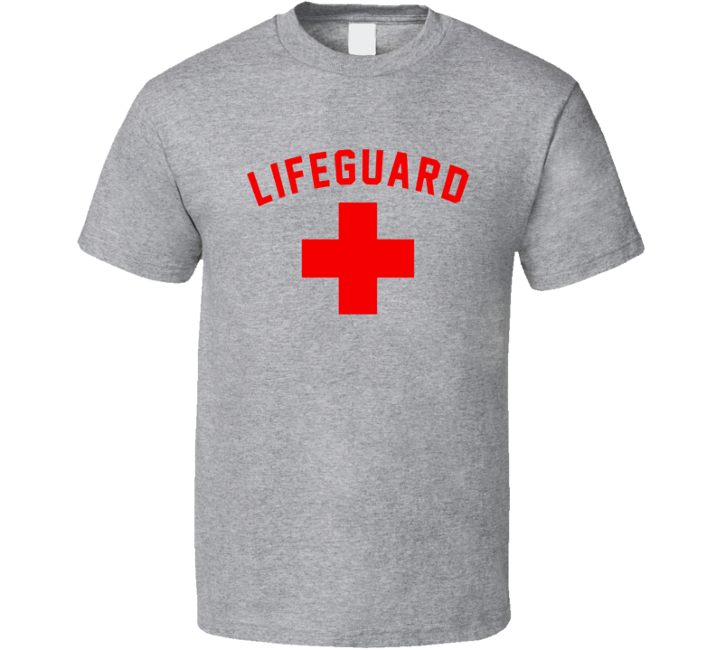 Lifeguard Red & White Certified Swimming Pool T Shirt Lifeguard Red & White Certified Swimming Pool T Shirt