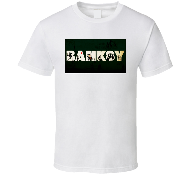 Banksy Graffiti Arts Wallpaper T Shirt