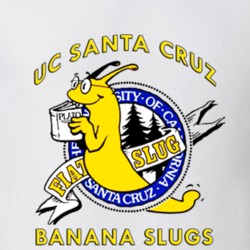NEW UCSC Banana Slugs T-Shirt Santa Cruz Pulp Fiction John Travolta 1897473