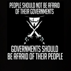 v for vendetta scare of goverment T Shirt 3157359