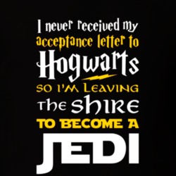 hogwarts jedi harry potter parody funny T Shirt 4877796