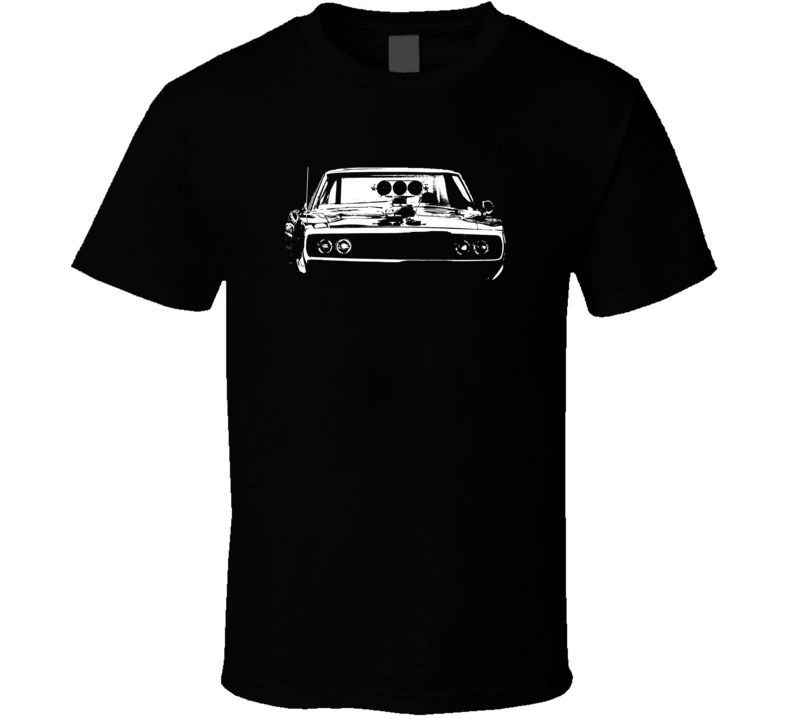 Fast and Furious 1969 Dodge Charger Grill View Faded Look Dark T Shirt Fast and Furious 1969 Dodge Charger Grill View Faded Look Dark T Shirt
