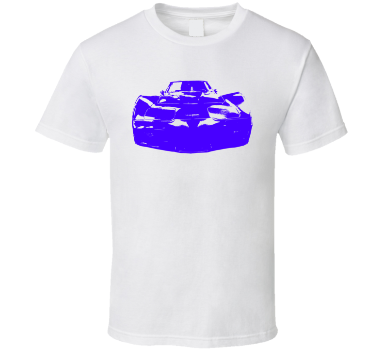 1981 Corvette Grill Blue Graphic T Shirt