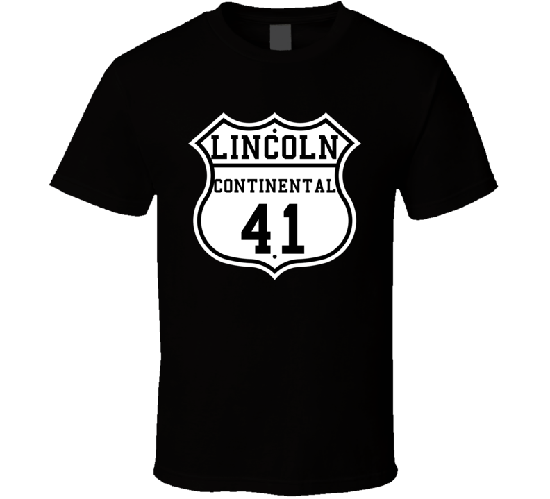 Highway Route 1941 Lincoln Continental Classic Car T Shirt