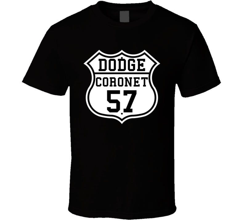 Highway Route 1957 Dodge Coronet Classic Car T Shirt