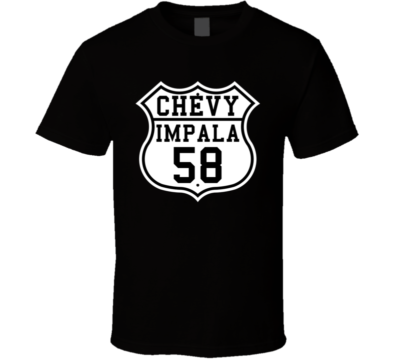 Highway Route 1958 Chevy Impala Classic Car T Shirt