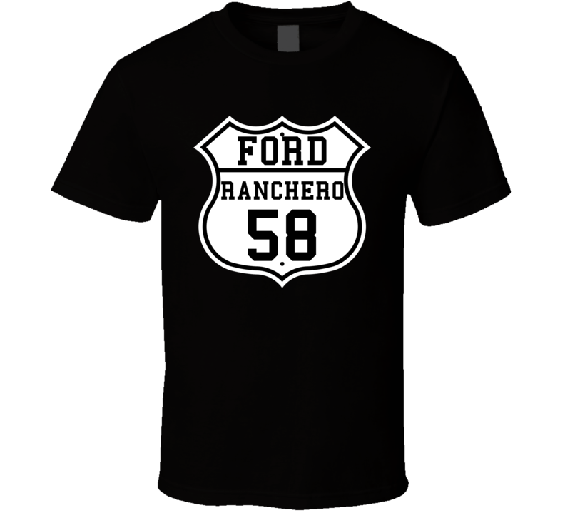 Highway Route 1958 Ranchero Classic Car T Shirt