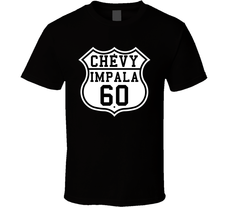 Highway Route 1960 Chevrolet Impala Classic Car T Shirt