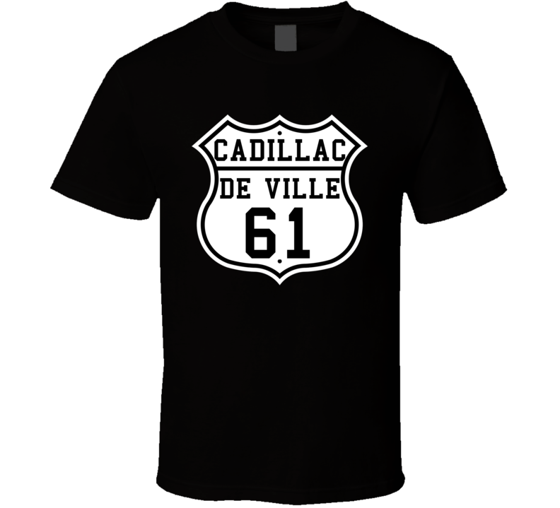 Highway Route 1961 Cadillac De Ville Classic Car T Shirt