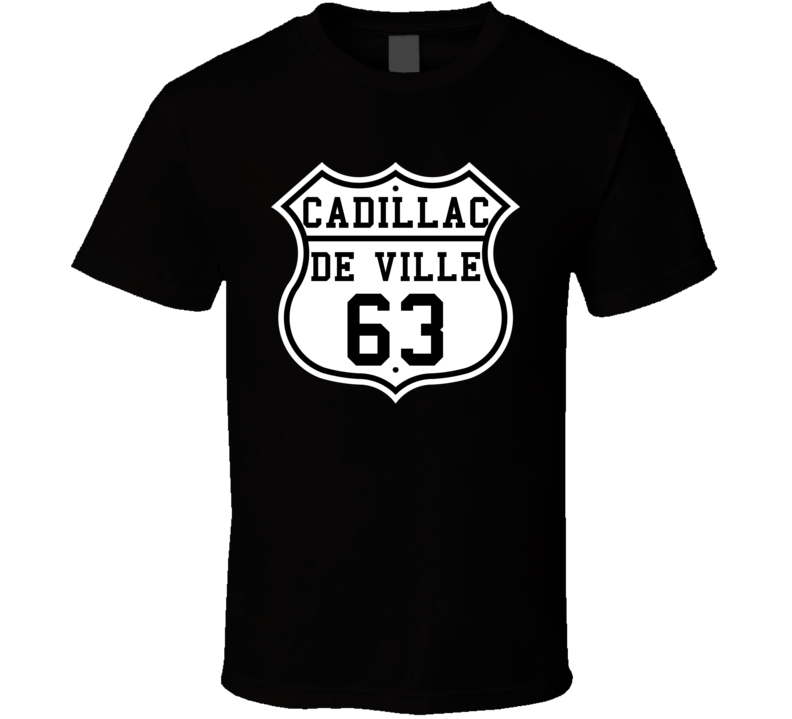 Highway Route 1963 Cadillac De Ville Classic Car T Shirt