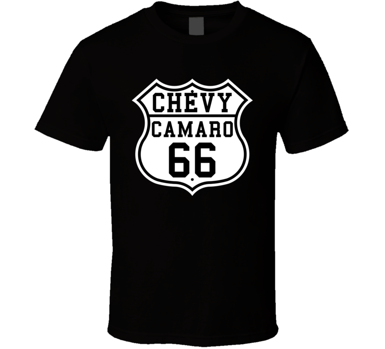 Highway Route 1966 Chevy Camaro Classic Car T Shirt