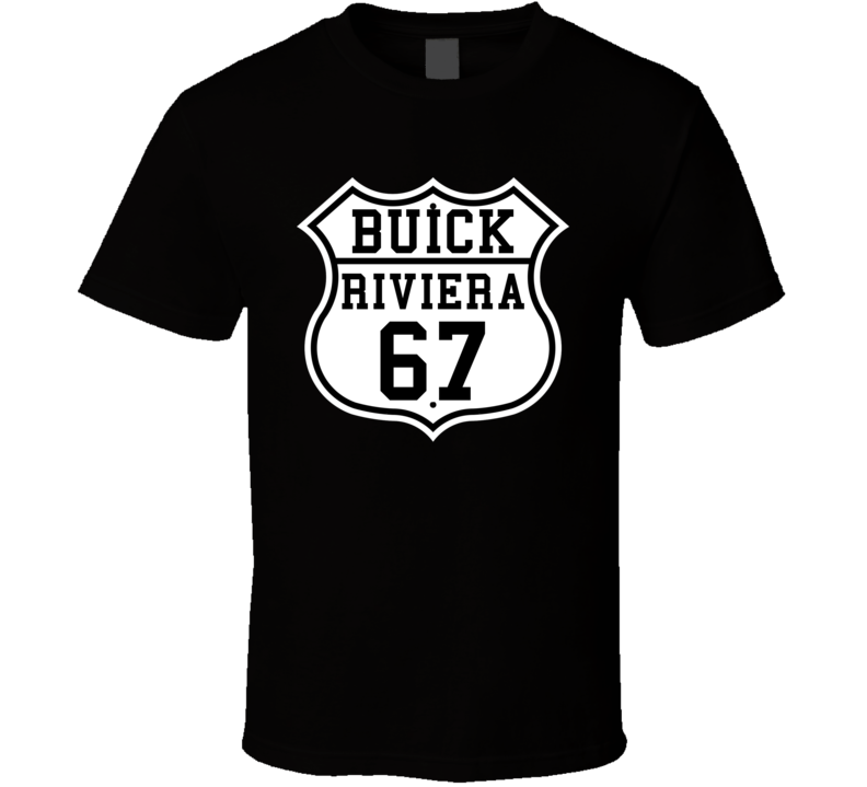 Highway Route 1967 Buick Riviera Classic Car T Shirt