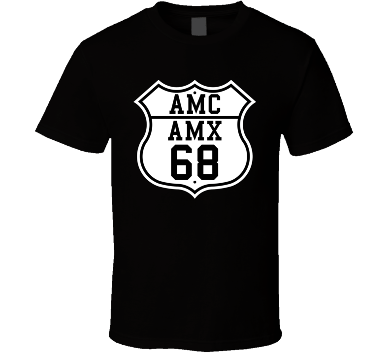 Highway Route 1968 AMC AMX Classic Car T Shirt