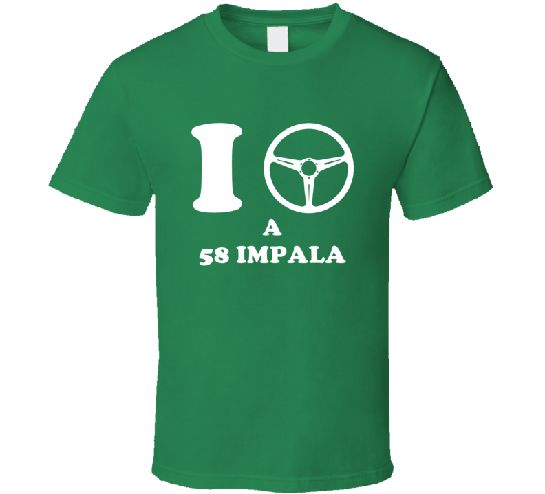 I Drive A 1958 Chevy Impala I Heart NY Parody T Shirt