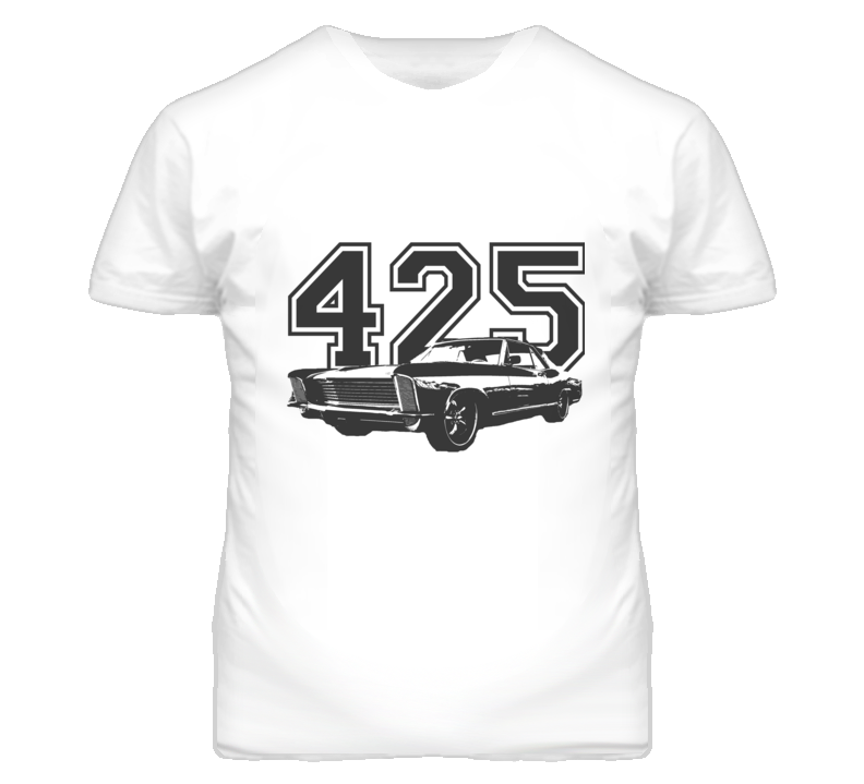 1965 Buick Riviera With Engine Size Black Graphic Light T Shirt 1965 Buick Riviera With Engine Size Black Graphic Light T Shirt