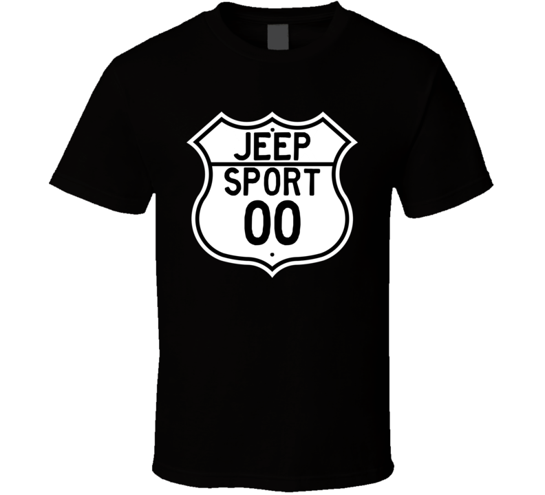 Highway Route Sign Jeep 2000 Sport T Shirt Highway Route Sign Jeep 2000 Sport T Shirt