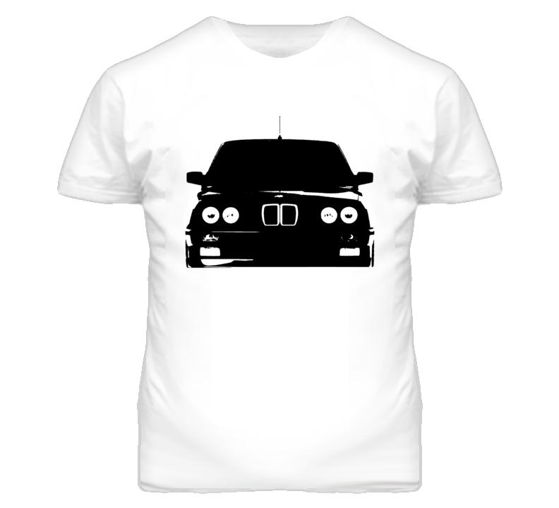 1988 BMW e30 Grill View White T Shirt 1988 BMW e30 Grill View White T Shirt