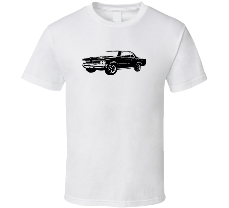 1964 Pontiac Le Mans Tempest Side View Faded Look Light T Shirt