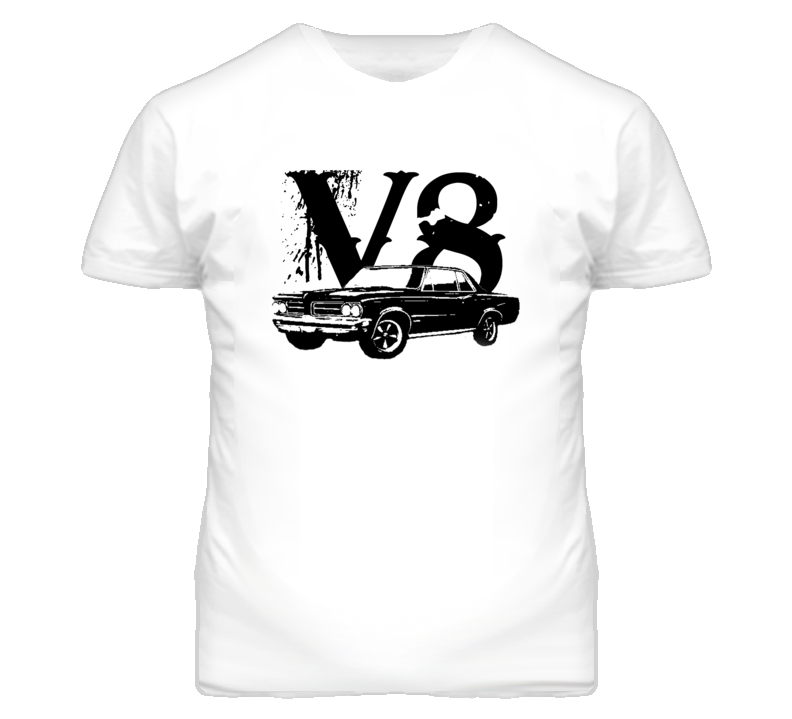 1964 Pontiac Le Mans Tempest Side View V8 Faded Look Light T Shirt