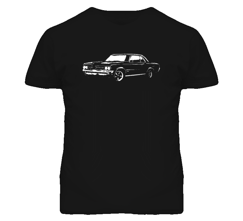 1964 Pontiac Le Mans Tempest Side View Faded Look Dark T Shirt 1964 Pontiac Le Mans Tempest Side View Faded Look Dark T Shirt