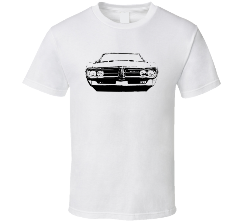 1967 Pontiac Firebird Grill View Faded Look Light T Shirt 1967 Pontiac Firebird Grill View Faded Look Light T Shirt
