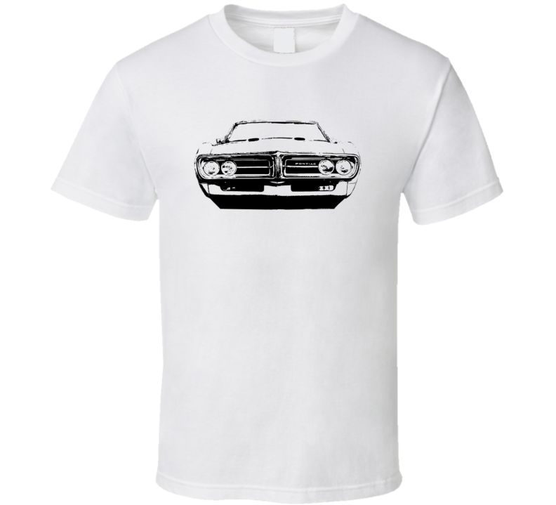 1967 Pontiac Firebird Grill View Faded Look Light T Shirt