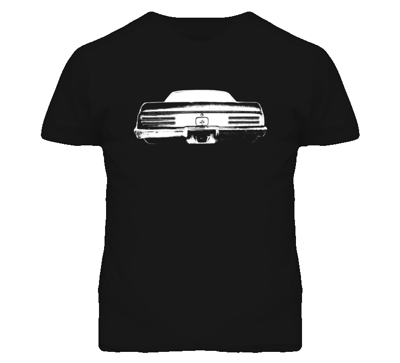 1967 Pontiac Firebird Rear View Faded Look Dark T Shirt