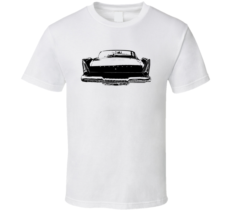 1958 Plymouth Fury Rear View Black Graphic Light Shirt 1958 Plymouth Fury Rear View Black Graphic Light Shirt