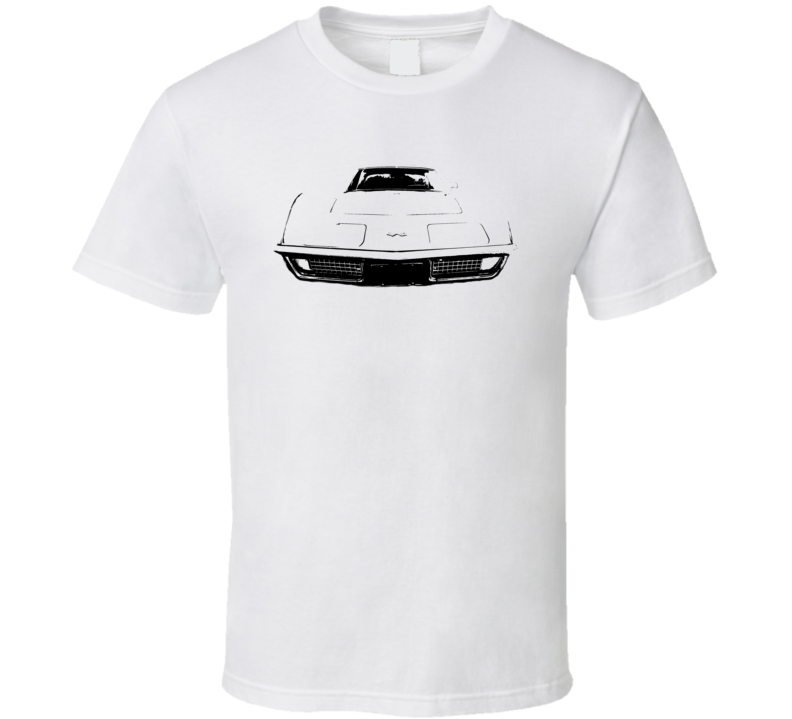 1972 Corvette Sting Ray Grill View Light Color Shirt