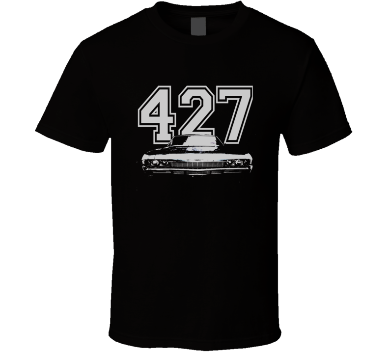 1968_CHEVY_ BISCAYNE_Grille_White_Graphic_Engine_Size T Shirt 1968_CHEVY_ BISCAYNE_Grille_White_Graphic_Engine_Size T Shirt