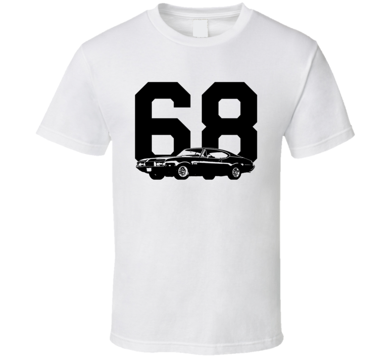 1968 442 Side View With Year Light Color Shirt