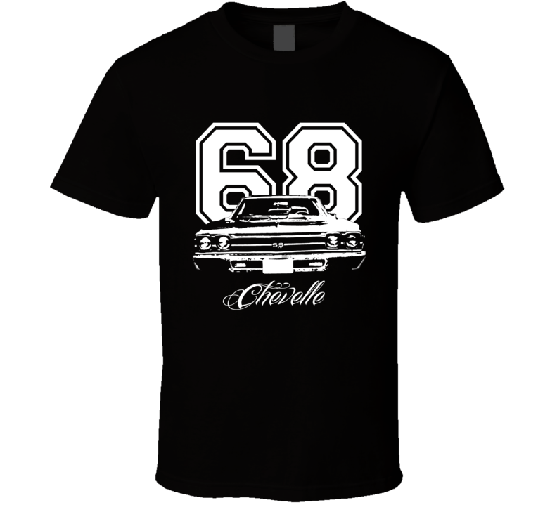 1968 Chevelle Grill View Year Model Dark Color Shirt 1968 Chevelle Grill View Year Model Dark Color Shirt