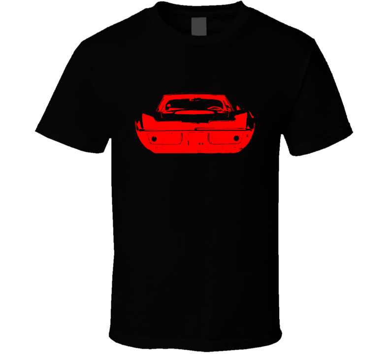 1969 Stingray Corvette Grill Red Graphic Dark Color Shirt