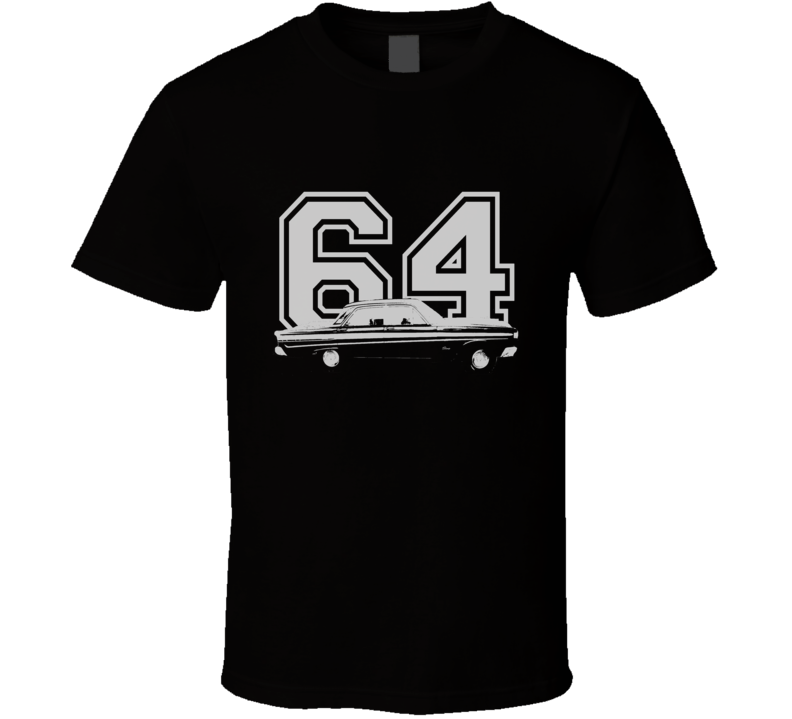 1964 MERCURY COMET Side White Graphic Year T Shirt 1964 MERCURY COMET Side White Graphic Year T Shirt