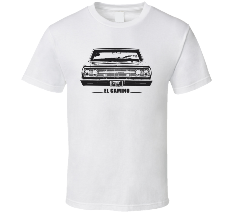 1965 EL Camino Grill Model White Color T Shirt