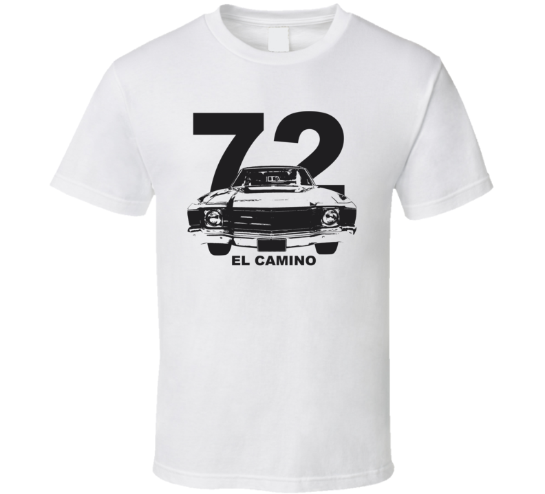 1972 El Camino Grill Year Model Light Color T Shirt 1972 El Camino Grill Year Model Light Color T Shirt