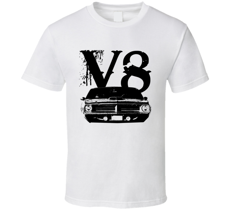 1970 Plymouth Barracuda Grill View V8 Faded Look Light T Shirt 1970 Plymouth Barracuda Grill View V8 Faded Look Light T Shirt