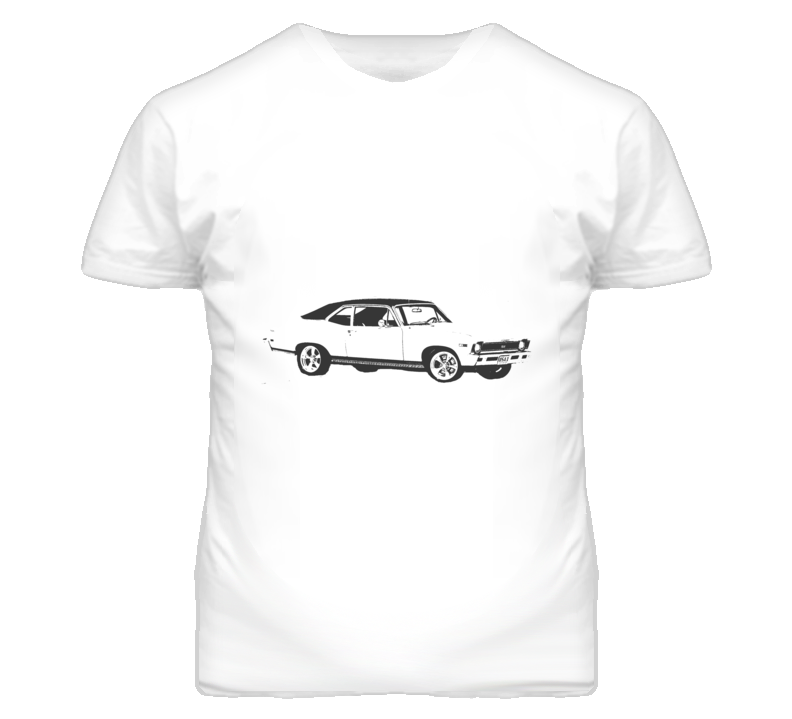 1968 CHEVY NOVA Side Black Graphic T Shirt