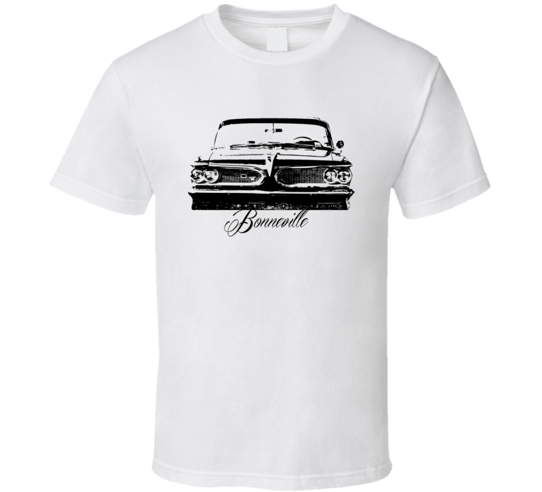 1959 Bonneville Grill With Model Name Light Color Shirt 1959 Bonneville Grill With Model Name Light Color Shirt