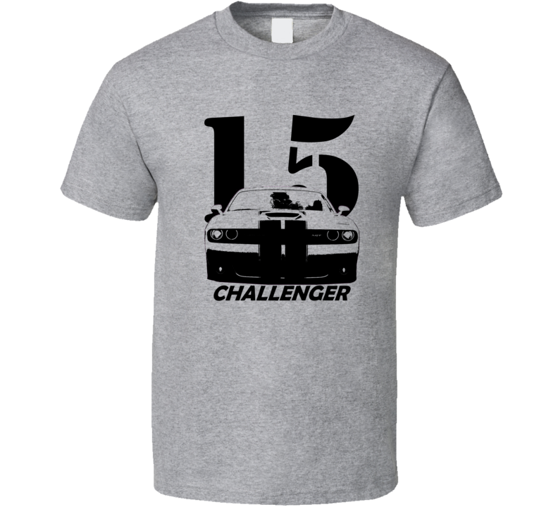2015 Challenger SRT Grill View With Year and Model Light Color T Shirt 2015 Challenger SRT Grill View With Year and Model Light Color T Shirt