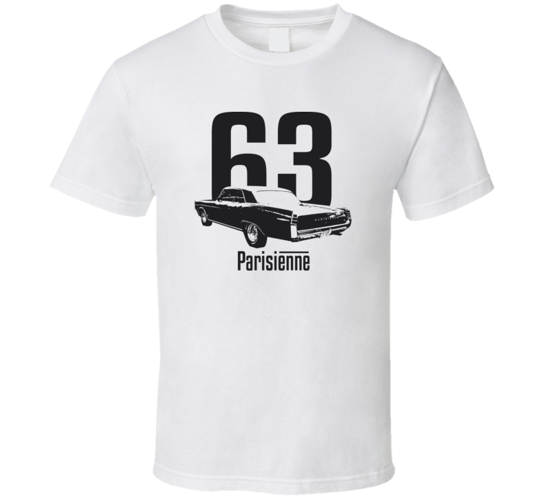 1963 Parisienne Rear View With Year And Model Light Color T Shirt 1963 Parisienne Rear View With Year And Model Light Color T Shirt