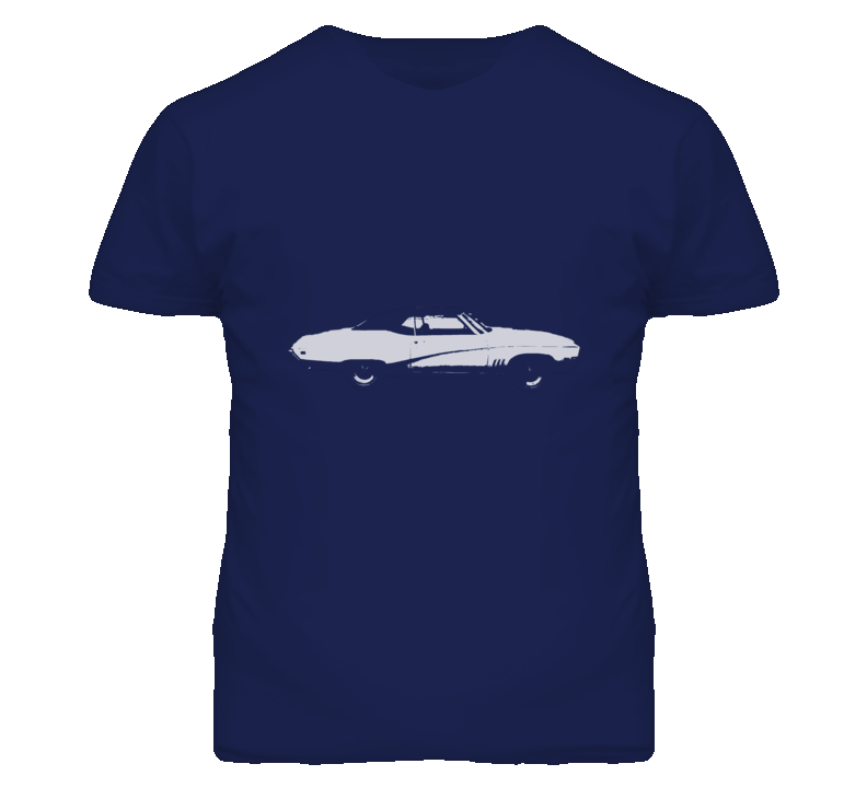 1969 BUICK SKYLARK Side White Graphic T Shirt 1969 BUICK SKYLARK Side White Graphic T Shirt