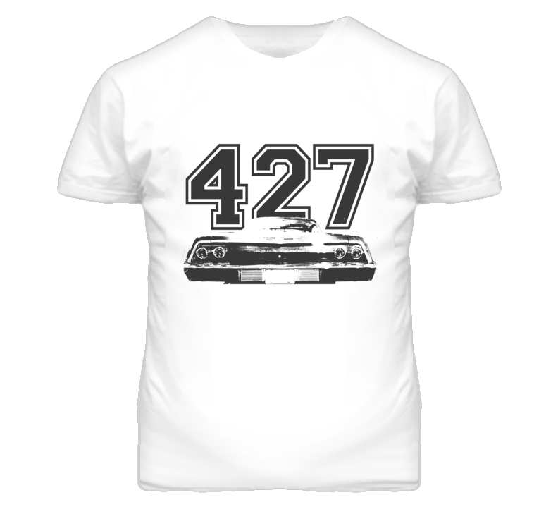 1969 CHEVY BEL AIR Rear Black Graphic Engine Size T Shirt