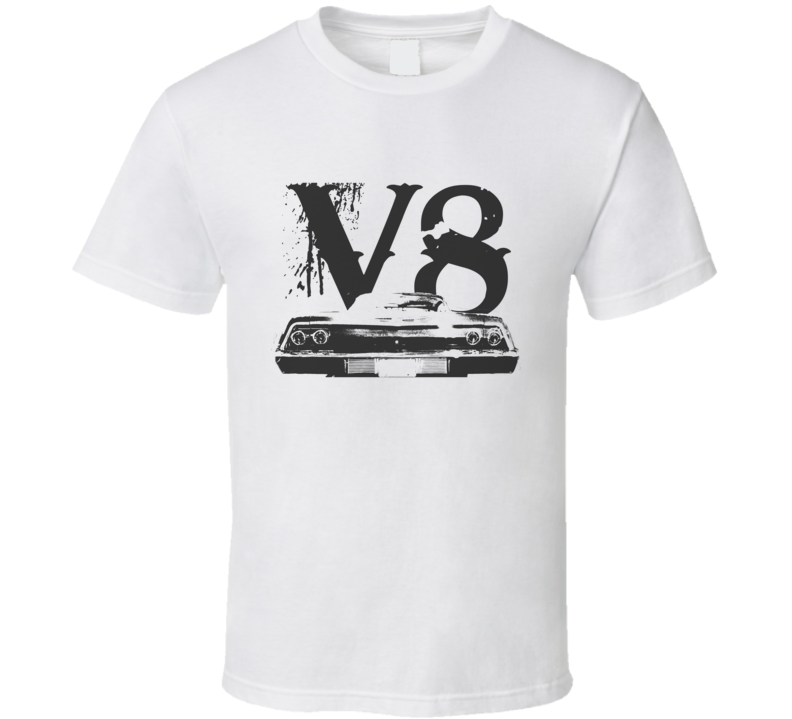 1969 CHEVY BEL AIR Rear Black Graphic V8 T Shirt 1969 CHEVY BEL AIR Rear Black Graphic V8 T Shirt